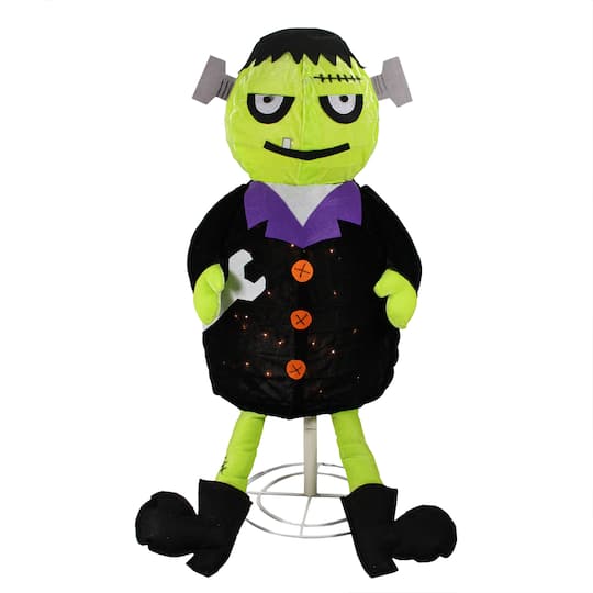 Lighted Creepy Standing Frankenstein Monster Halloween Decoration